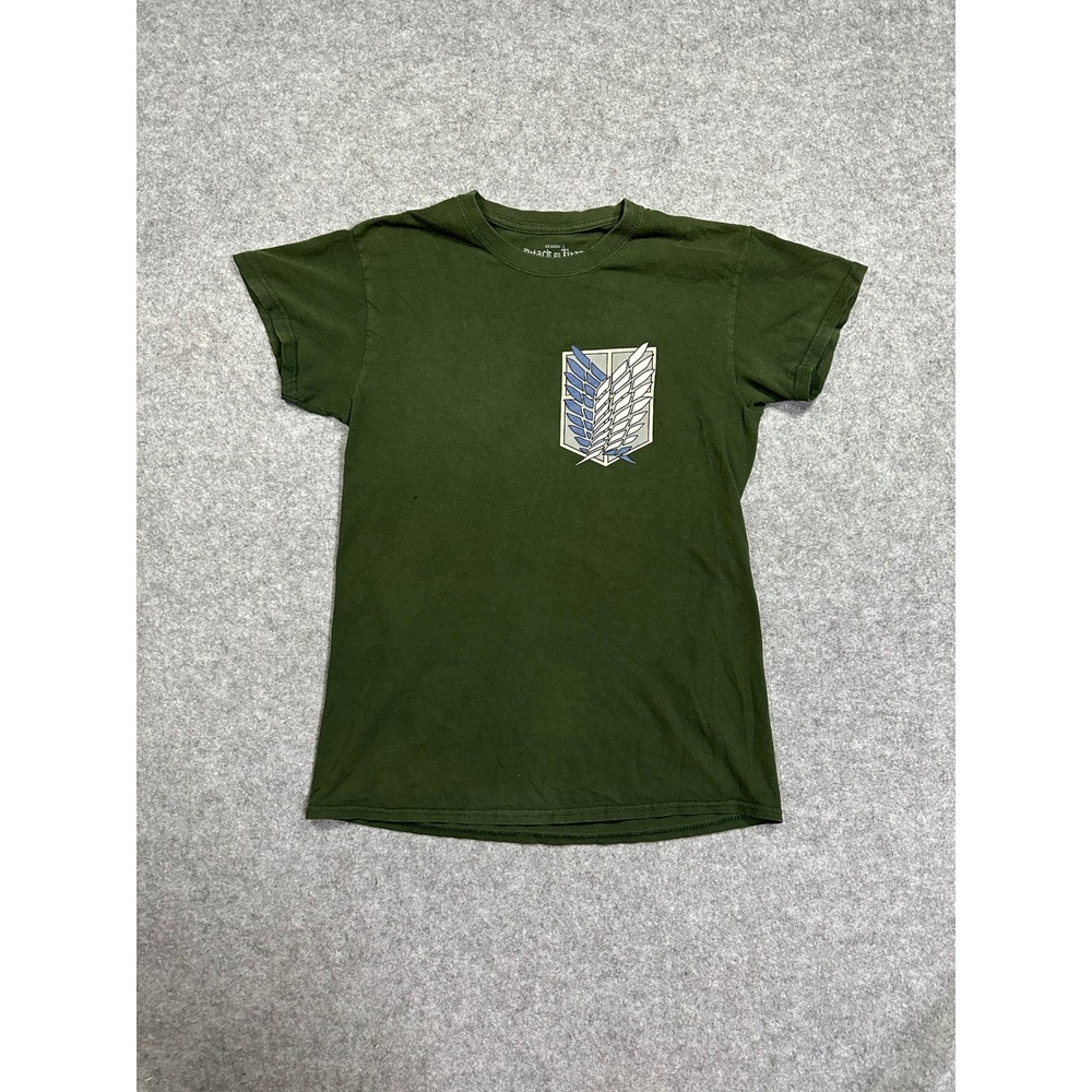 Ripple Junction Attack on Titan Scout Regiment Shirt Small Green Cotton Graphic